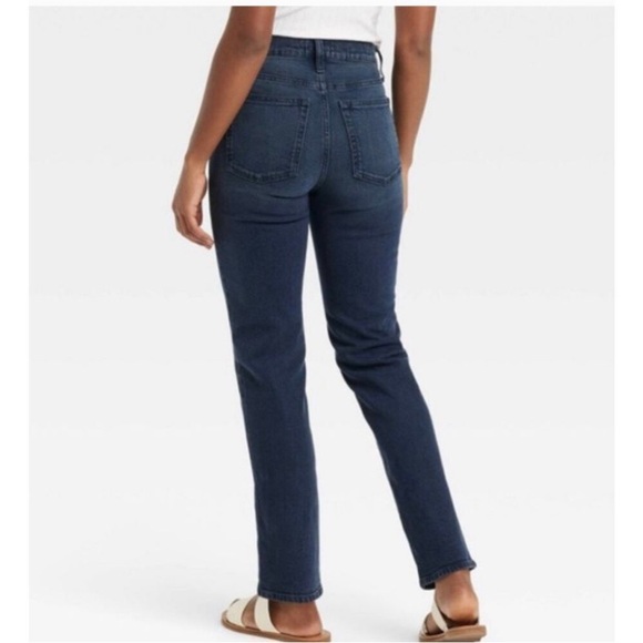 Universal Thread 80’s Mid Rise Slim Leg Denim Jeans Dark Wash Blue Var Sizes NWT - Picture 2 of 9